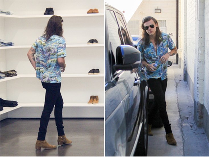 Harry Styles lors d'une séance shopping à Los Angeles