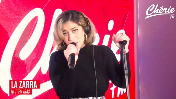 LA ZARRA "Tu t'en iras" en live sur Chérie FM