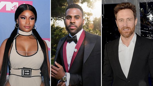 Nicki Minaj, David Guetta et Jason Derulo bientôt sur un même hit!