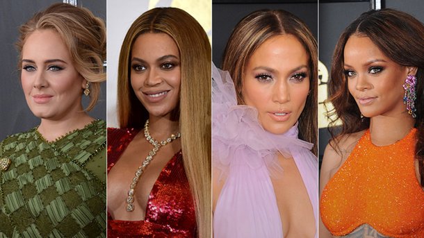Adele, Beyoncé, Jennifer Lopez, Rihanna: les meilleurs looks des Grammy Awards