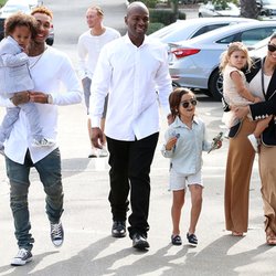 Tyga, Corey Gamble, Kourtney Kardashian et ses enfants 