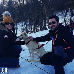 Philippe et Sandy sont partis faire de chien de traineau