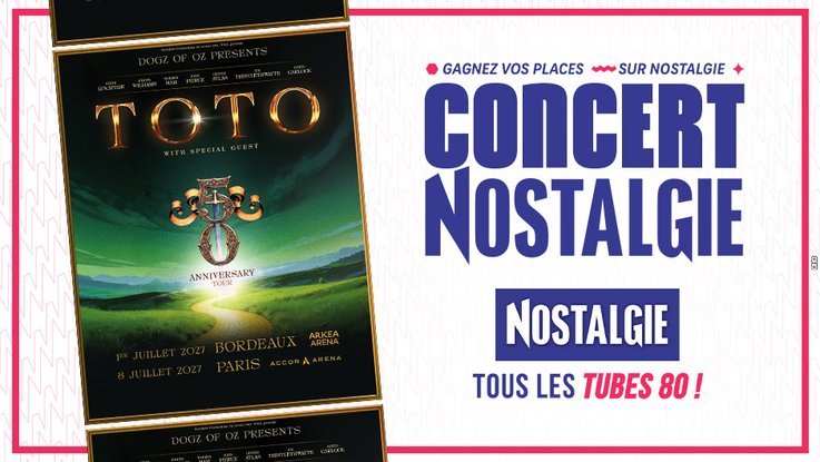 Toto en concert en France : « 50 Anniversary Tour »