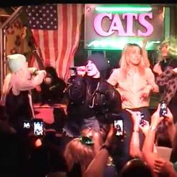 Miley Cyrus at Cats Meow 