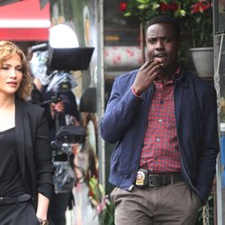 Jennifer Lopez sur le tournage de "Shade of Blue"