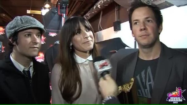 Simple Plan et Marie-Mai, Duo francophone de l’année aux NRJ Music Awards 2012.