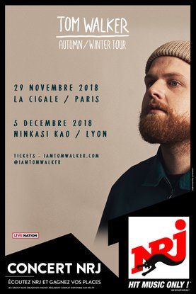 Tom Walker en concert avec NRJ