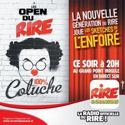 Open du rire special Coluche - annonce