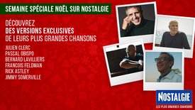 Les plus grands artistes passent Noël avec vous sur NOSTALGIE !