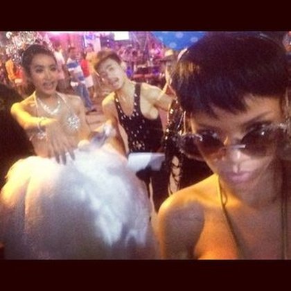 Rihanna lors d'une soirée en Thailande