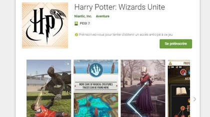 Harry Potter Wizards Unite sur Google Play (Android)