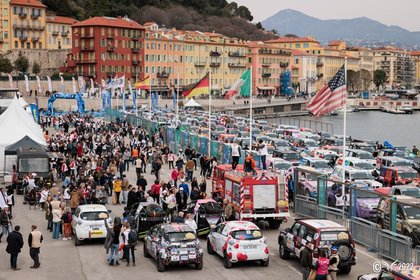 Départ officiel – Quai de l’Amiral Infernet – Nice