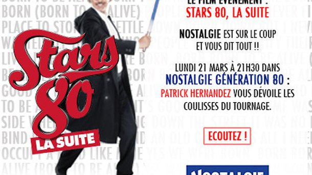 Les coulisses du tournage "Stars 80 La suite" avec Patrick Hernandez