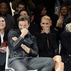 Céline Dion et Pepe Munoz au défilé Alexandre Vauthier lors de la Fashion Week parisienne