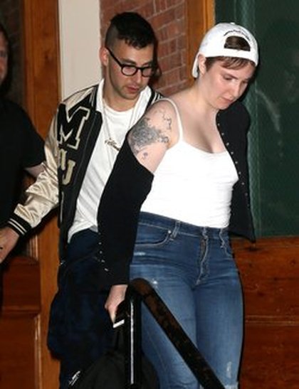 Lena Dunham et son petit-ami @ New-York