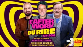Didier Bourdon et Philippe de Chauveron invités de Cédric Cizaire dans l'Afterwork du Rire - Du 26 au 30 octobre 2026