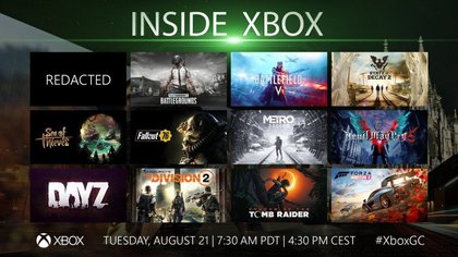 Une partie du programme Gamescom 2018 annoncé par Xbox France sur Twitter.
