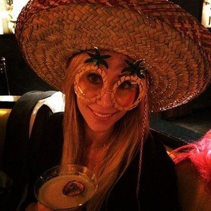 Miley Cyrus à l'anniversaire de sa maman