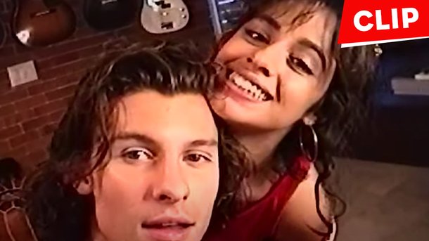 Shawn Mendes et Camila Cabello entourés de leur chien dans le clip de «The Christmas Song»