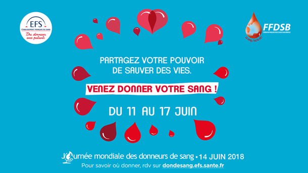 Journée mondiale des donneurs de sang 2018