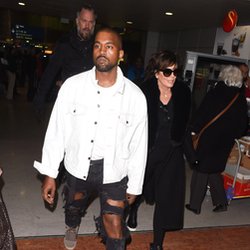 Kanye West et Kris Jenner à Paris