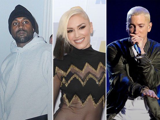 Kanye West Gwen Stefani et Eminem