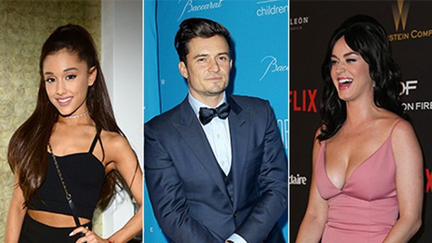 Vu : Ariana flirte avec son danseur, Katy Perry et Orlando Bloom ensemble à l’aé