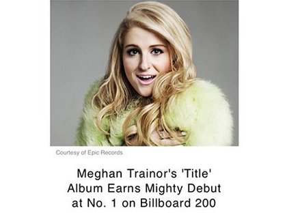 Meghan Trainor entre dans l'élite