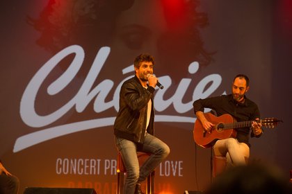 Agustin Galiana sur la scène Concert privé Pop Love