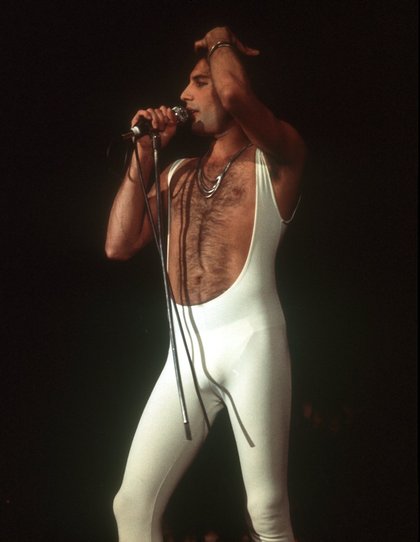 Freddie Mercury en justaucorps