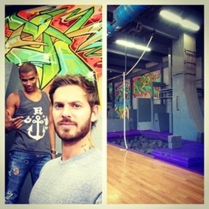 M.Pokora : let's work! First training session with @bramski ! #brooklyn#newyork#usa