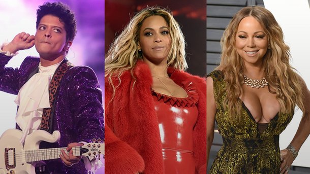 Bruno Mars fait aussi bien que Beyoncé et Mariah Carey