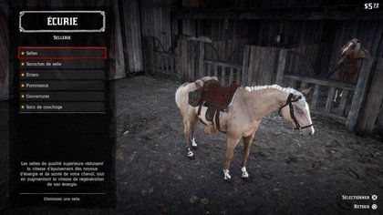 Il est donc primordial de bien s'occuper de son destrier. On peut aussi le personnaliser de manière assez poussée.