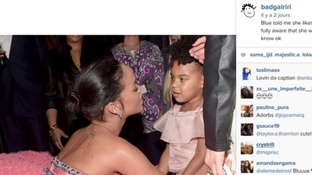 Rihanna : ce que lui a dit Blue Ivy lors des Grammy!