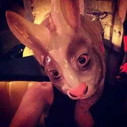 Miley Cyrus à l'anniversaire de sa maman