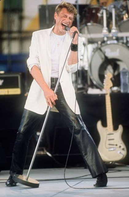 Johnny Hallyday rime avec élégance