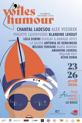 affiche les voiles de l'humour de la baule 2026