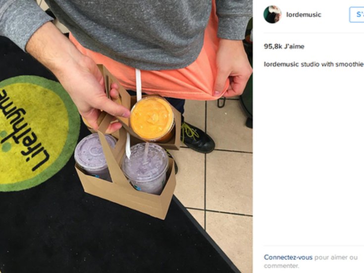 Lorde en studio : régime smoothies obligatoire!