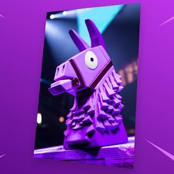 Le trophée lama gravé du concours de pêche de Fortnite