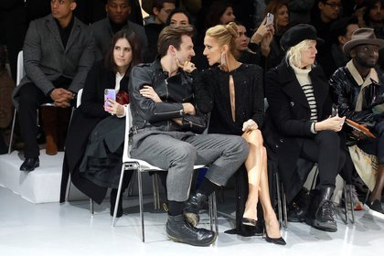 Céline Dion et Pepe Munoz au défilé Alexandre Vauthier lors de la Fashion Week parisienne