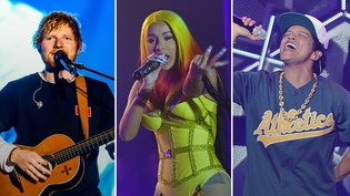 Ed Sheeran, Cardi B, Bruno Mars