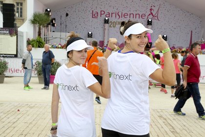 La team Fitnext/Chérie FM lors de la Parisienne