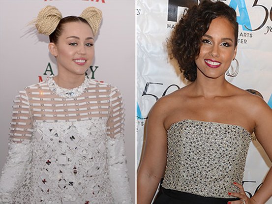 Miley Cyrus et Alicia Keys