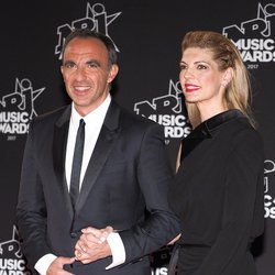 Nikos Aliagas et sa femme Tina Grigoriou - NRJ Music Awards 2017
