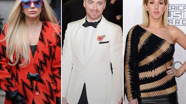 Lady Gaga, Sam Smith, Ellie Goulding: nommés aux Golden Globes!