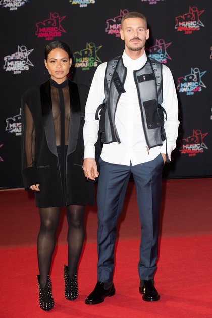 M Pokora et Christina Milian - Montée des Marches NRJ Music Awards 2019