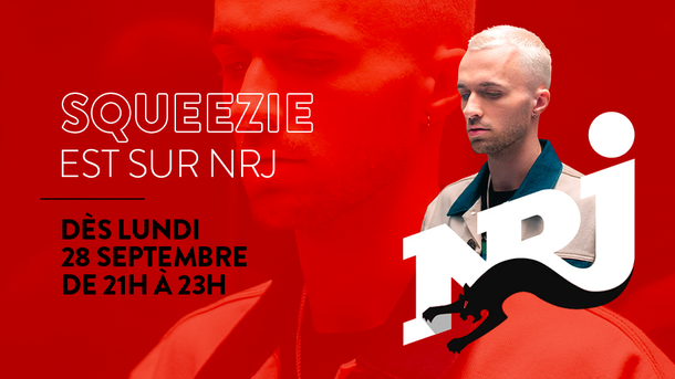 Squeezie annonce sur NRJ qu'il vient faire son show sur sa radio
