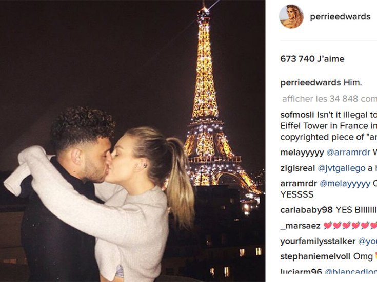 Perrie Edwards et Alex Oxlade-Chamberlain