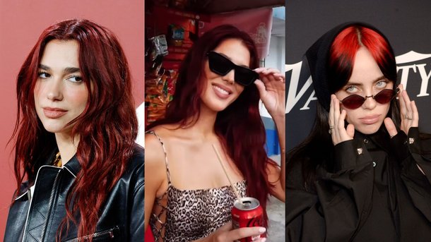 Dua Lipa, Iris Mittenaere, Billie Eilish… Ces stars qui ont succombé aux cheveux rouges