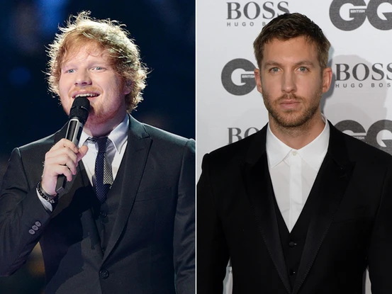 Ed Sheeran et Calvin Harris